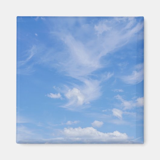 青空と雲の切れ端 マグネット (正面)
