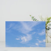 青空と雲の切れ端 便箋 (スタンド正面)