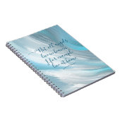 青空と雲の抽象芸術 ノートブック (右側)