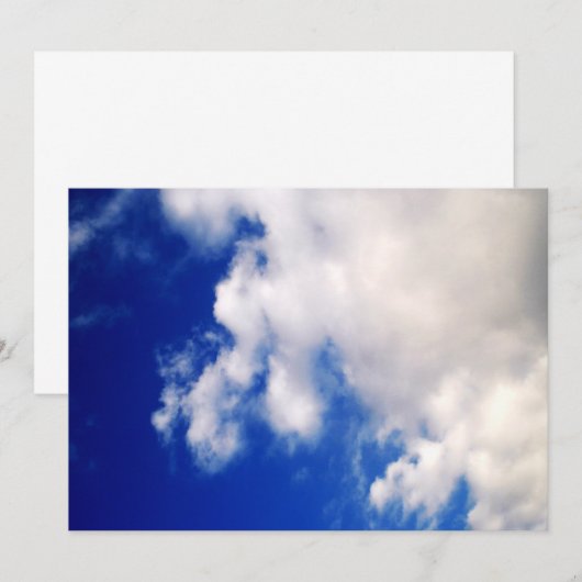 青空と雲の招待状 招待状 (正面/裏面)