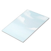 青空と雲の文房具が並んだメモ帳 ノートパッド (アングル)