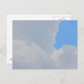 青空と雲の背景。 ポストカード (正面/裏面)