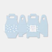 青空と雲の赤ちゃんシャワー少年ラインアート フェイバーボックス (折り畳みなし)