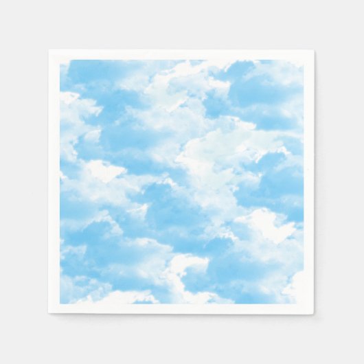 青空と雲 スタンダードカクテルナプキン (正面)