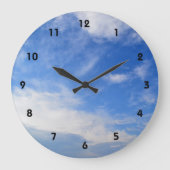 青空と雲 ラージ壁時計 (正面)