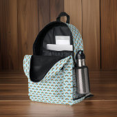 青空にかわいい小さなレインボーパターン プリントバックパック