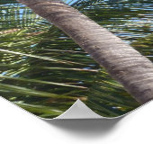 青空にヤシの木 ポスター (角)