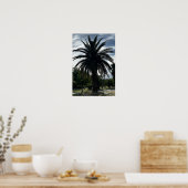 青空にヤシの木 ポスター (キッチン)