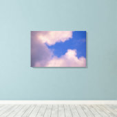 青空に向かって薄雲 キャンバスプリント (インサイチュ (ウッドフロア))