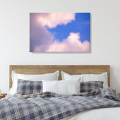 青空に向かって薄雲 キャンバスプリント (インサイチュ (寝室))