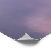 青空に向かって薄雲 ポスター (角)