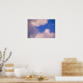 青空に向かって薄雲 ポスター (キッチン)