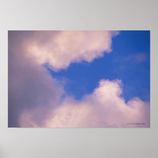 青空に向かって薄雲 ポスター (正面)