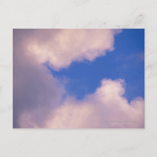 青空に向かって薄雲 ポストカード (正面)