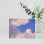 青空に向かって薄雲 ポストカード (スタンド正面)