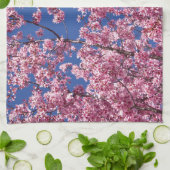 青空に咲く桜の花 キッチンタオル (折り畳み)