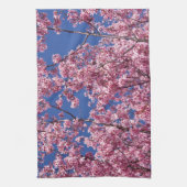 青空に咲く桜の花 キッチンタオル (縦)