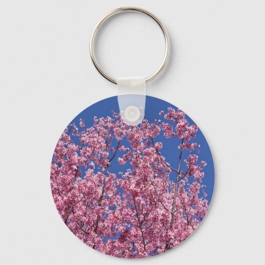 青空に咲く桜の花 キーホルダー (正面)