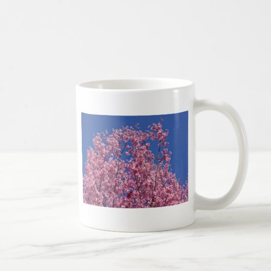 青空に咲く桜の花 コーヒーマグカップ (右)