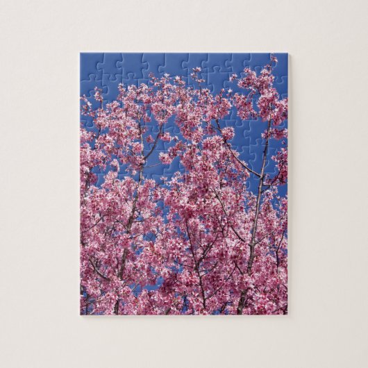 青空に咲く桜の花 ジグソーパズル (縦)