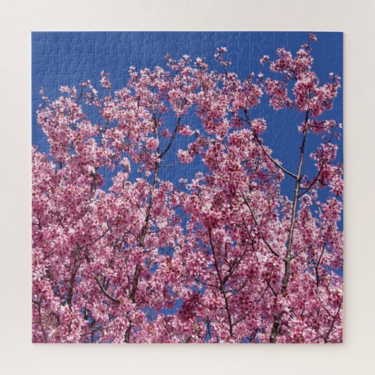 青空に咲く桜の花 ジグソーパズル (縦)