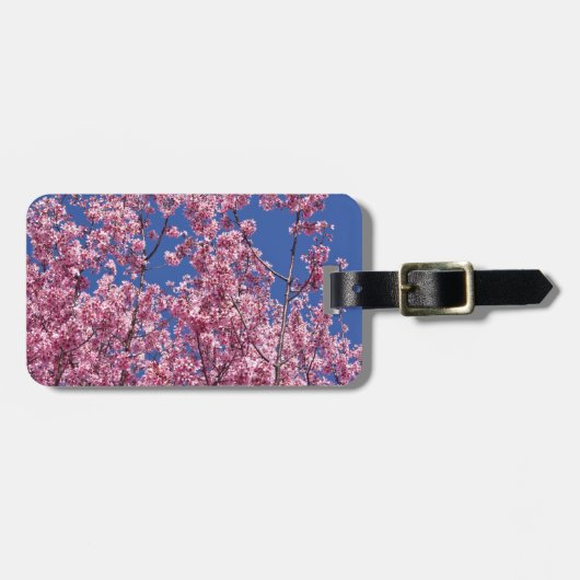 青空に咲く桜の花 ラゲッジタグ (正面横)
