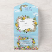 青空に咲く野草 オールインワン招待状 (外側)