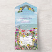 青空に咲く野草 オールインワン招待状 (内側)