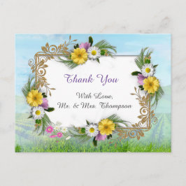 青空に咲く野草 ポストカード