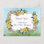 青空に咲く野草 ポストカード (正面)