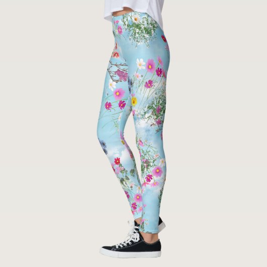 青空に咲く野草 レギンス (左)