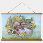 青空に咲く野草 吊り下げ型タペストリー (正面)