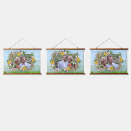 青空に咲く野草 吊り下げ型タペストリー