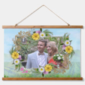 青空に咲く野草 吊り下げ型タペストリー (正面2)