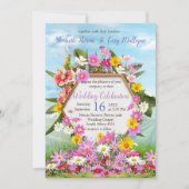 青空に咲く野草 招待状 (正面)