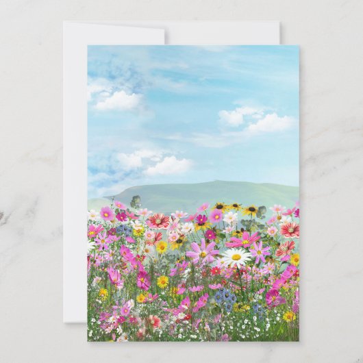 青空に咲く野草 招待状 (裏面)