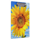 青空に咲く黄色のひまわりとミツバチ – Summer Day クリップボード (右)