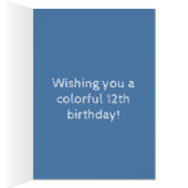 青空に咲く12誕生日おめでたい風船 (内側 (右))