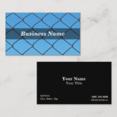 青空に対するチェー澄んンリンクフェンス 名刺 (正面/裏面)