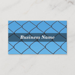 青空に対するチェー澄んンリンクフェンス 名刺