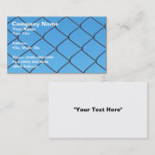 青空に対するチェー澄んンリンクフェンス 名刺 (正面/裏面)