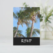 青空に対するヤシの木 出欠カード (スタンド正面)