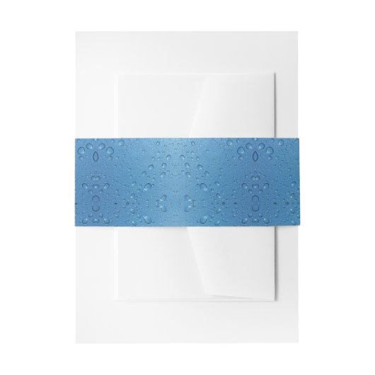 青空に対する水滴 招待状ベリーバンド (正面例)