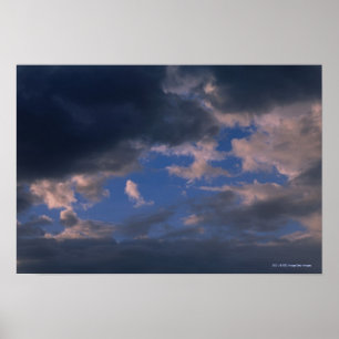 青空に対する雨雲 ポスター