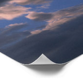 青空に嵐が吹き付ける ポスター (角)