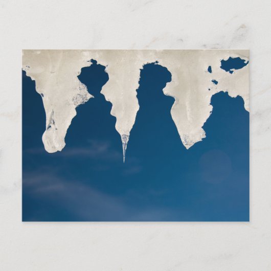 青空に氷柱が立つ ポストカード (正面)