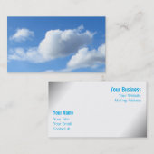 青空に浮かび上がる雲 名刺 (正面/裏面)