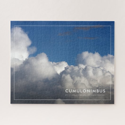 青空に浮かぶフワフワの雲 ジグソーパズル (横)