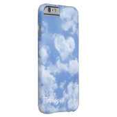 青空に浮かぶ可愛らしいハート型の雲と明るく幸せ Case-Mate iPhoneケース (裏面/右)