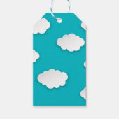 青空に浮かぶ白い雲のギフトタグ - 穏やかな自然 ギフトタグ (正面)